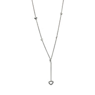 Tiffany & Co. Hearts Lariat Necklace in Sterling Silver