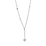 Tiffany & Co. Hearts Lariat Necklace in Sterling Silver