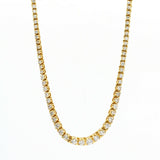 Women's Diamond Riviera Necklace in 14k Yellow Gold