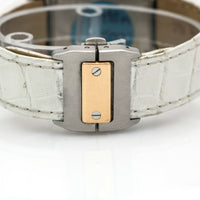 Cartier Santos 100 Automatic Stainless Steel Watch with 18k Gold Bezel 2878