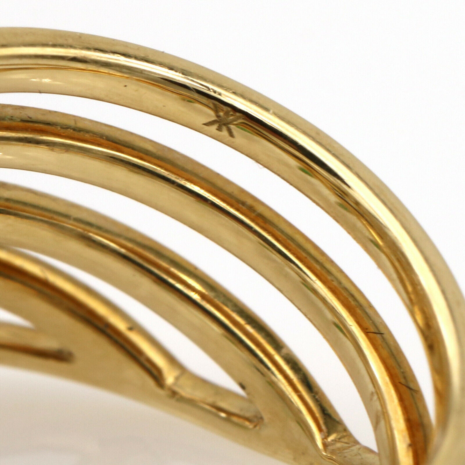 Khai Khai Tsavorite Diamond Wide Band Ring in 18k Yellow Gold
