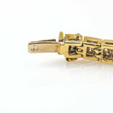Channel Set Baguette Diamond Tennis Bracelet in 18k Yellow Gold