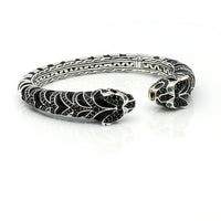 John Hardy Legends Macan Tiger Lava Kick Cuff Bracelet Sterling Silver