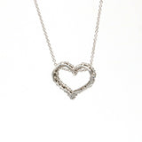1.00 carat Diamond Heart Pendant Necklace in 14k White Gold