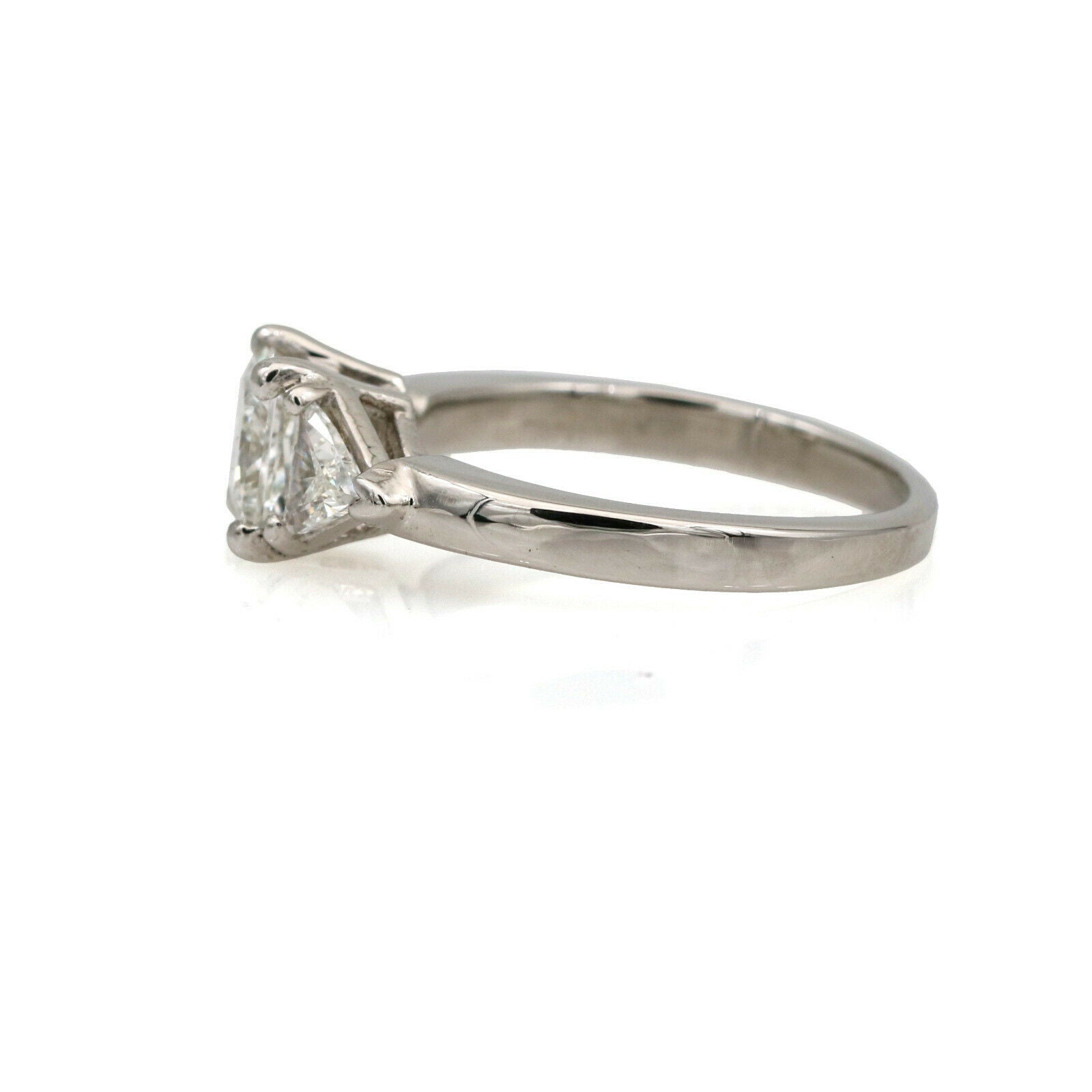 1.91 Princess Trillion Three-Stone Diamond Engagement Ring in Platinum