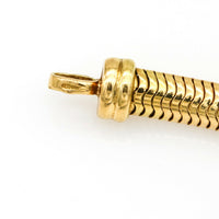 Women's Snake Link Bracelet in 18k Yellow Gold German Made