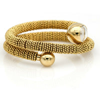 Van Cleef & Arpels Couscous Wrap Coiled Wristwatch in 18k Yellow Gold
