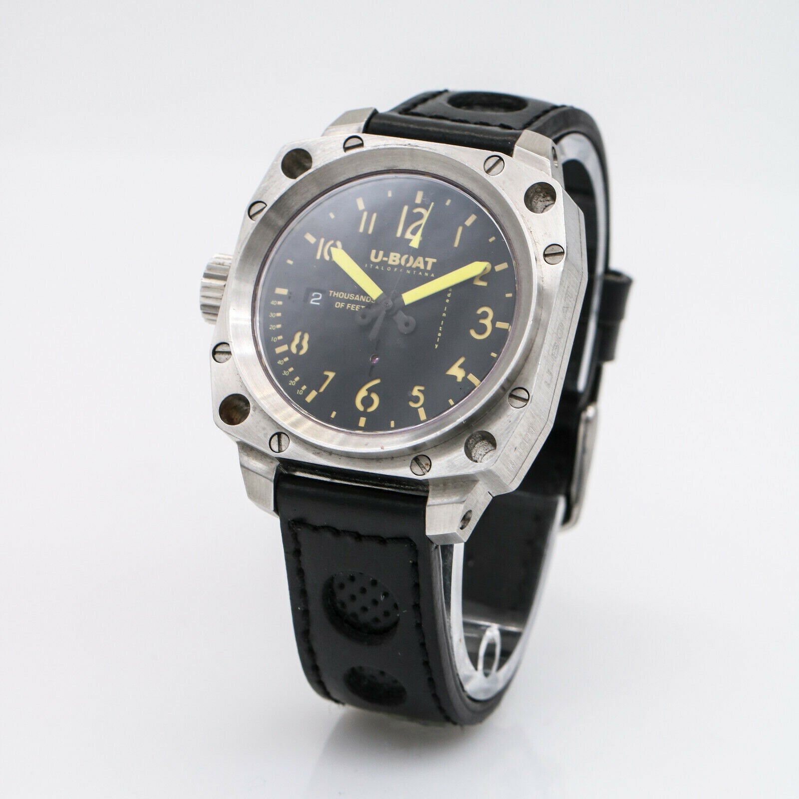 U-Boat Italo Fontana Titan Black Men's Automatic with Box and Papers