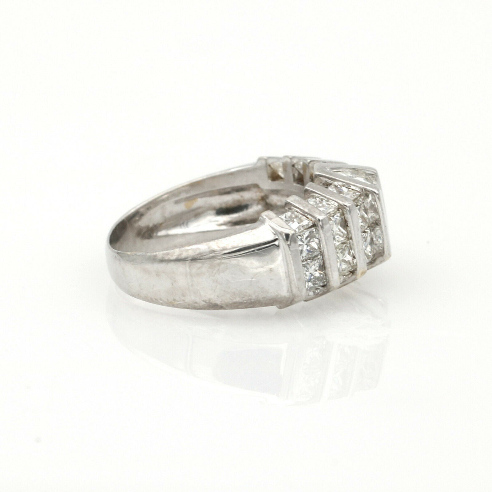Mayor's 3.35 ct Diamond Anniversary Band Ring in 18k White Gold