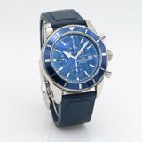 Breitling Superocean Heritage Blue Men's Rubber Strap Watch - A13320