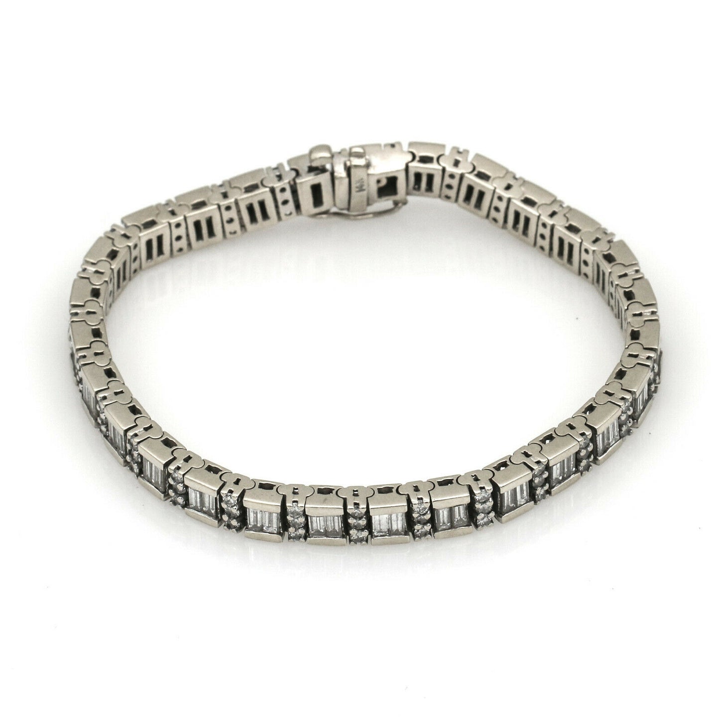 10.50 carat Women's Diamond Tennis Bracelet in 14k White Gold