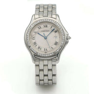 Cartier Cougar in Stainless Steel with Custom Diamond Bezel 987904