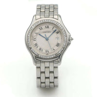 Cartier Cougar in Stainless Steel with Custom Diamond Bezel 987904