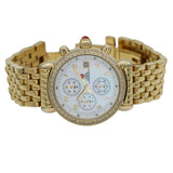 Michele CSX Diamond Mother of Pearl Dial Goldtone Women's Watch 71-4000