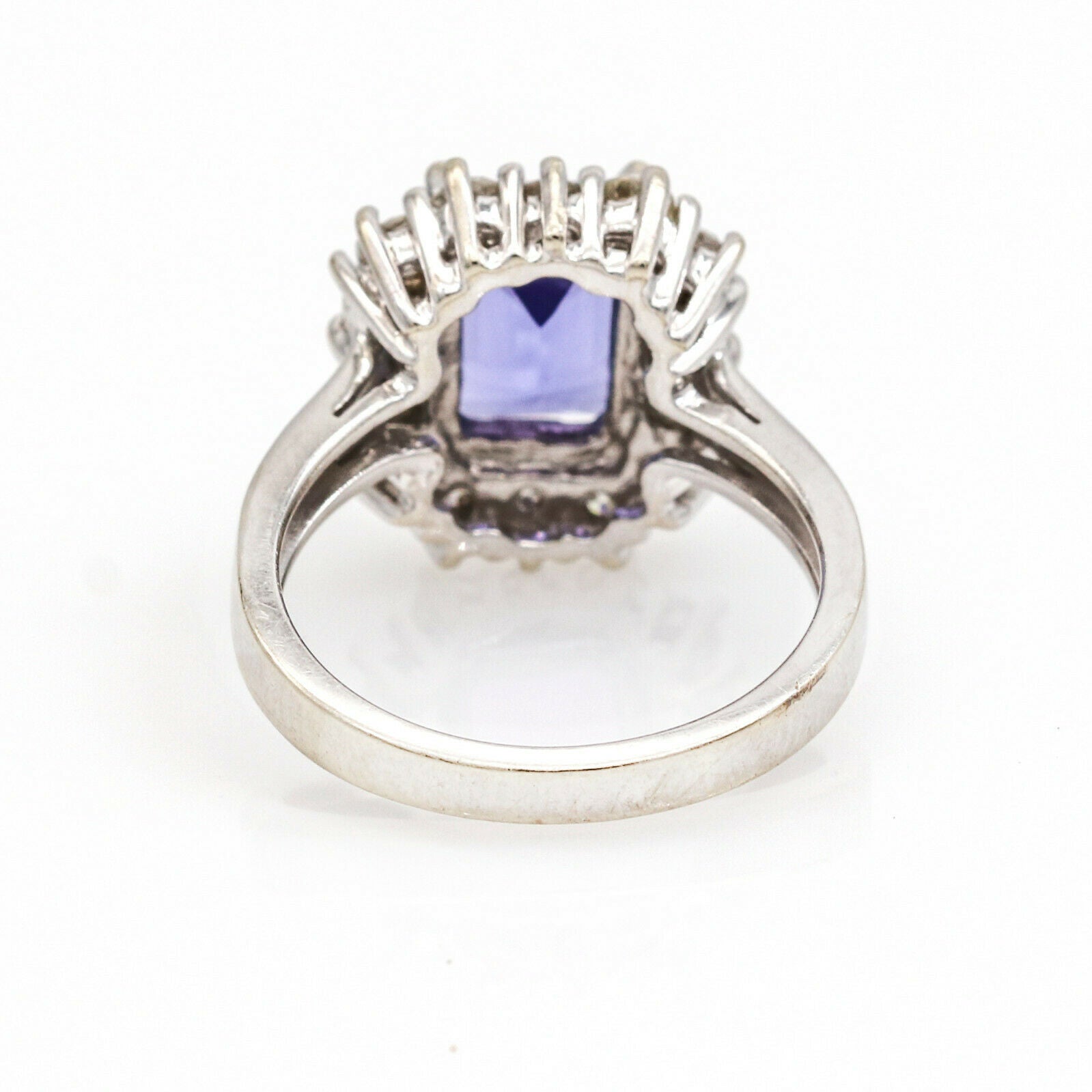 2.50 carat Tanzanite and Diamond Cocktail Ring in 14k White Gold