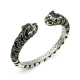 John Hardy Legends Macan Tiger Lava Kick Cuff Bracelet Sterling Silver