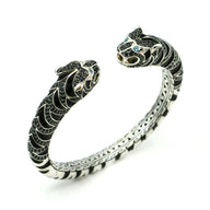 John Hardy Legends Macan Tiger Lava Kick Cuff Bracelet Sterling Silver