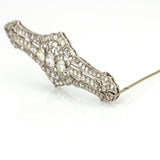 4.50 ct Art Deco Diamond Brooch in Platinum