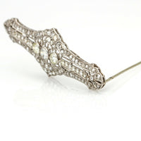 4.50 ct Art Deco Diamond Brooch in Platinum