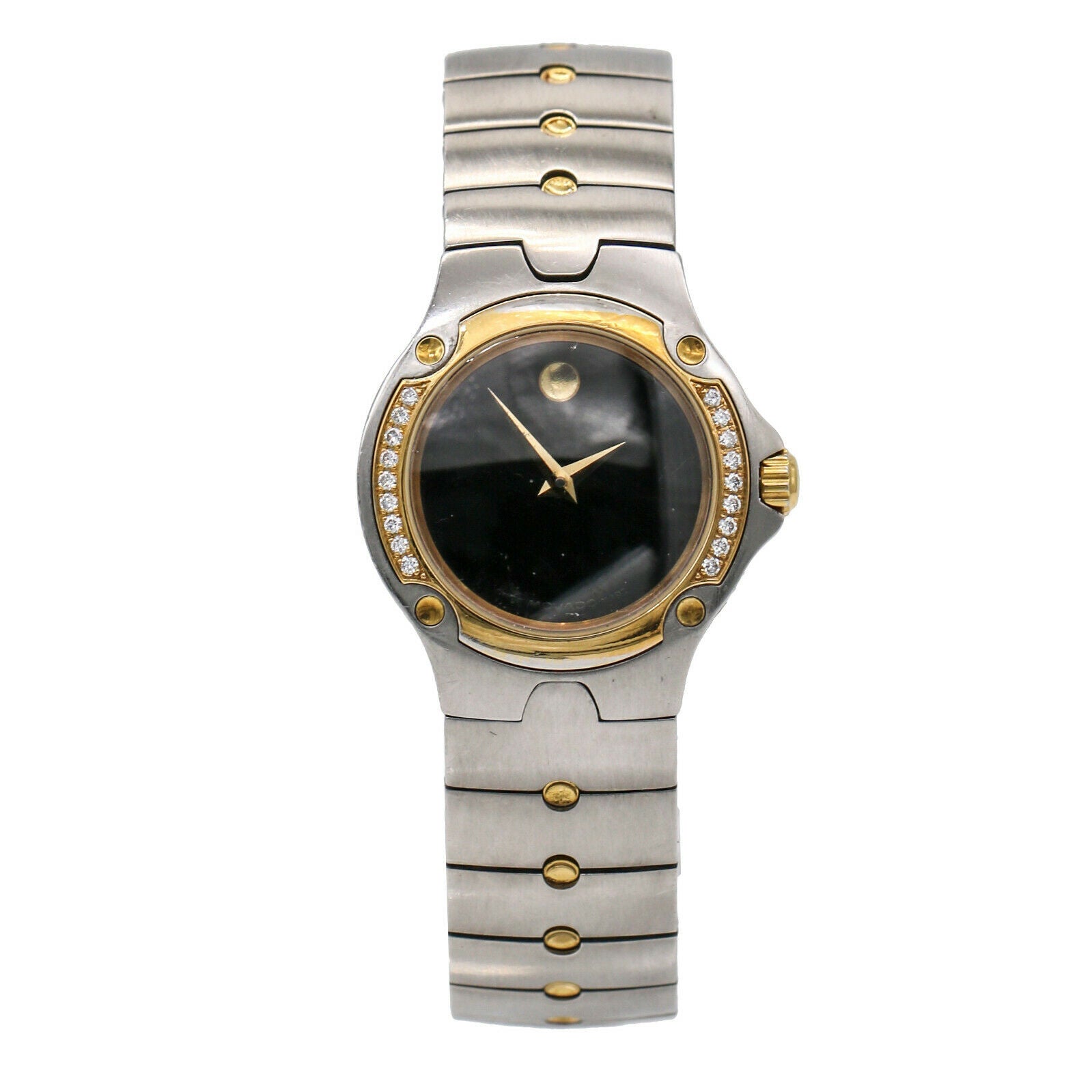 MovadoSE Sports Edition Quartz Diamond Black Dial Ladies Watch 0604486
