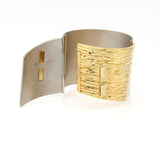 Louis Vuitton My Epi Wide Bangle Two Tone Cuff Bracelet