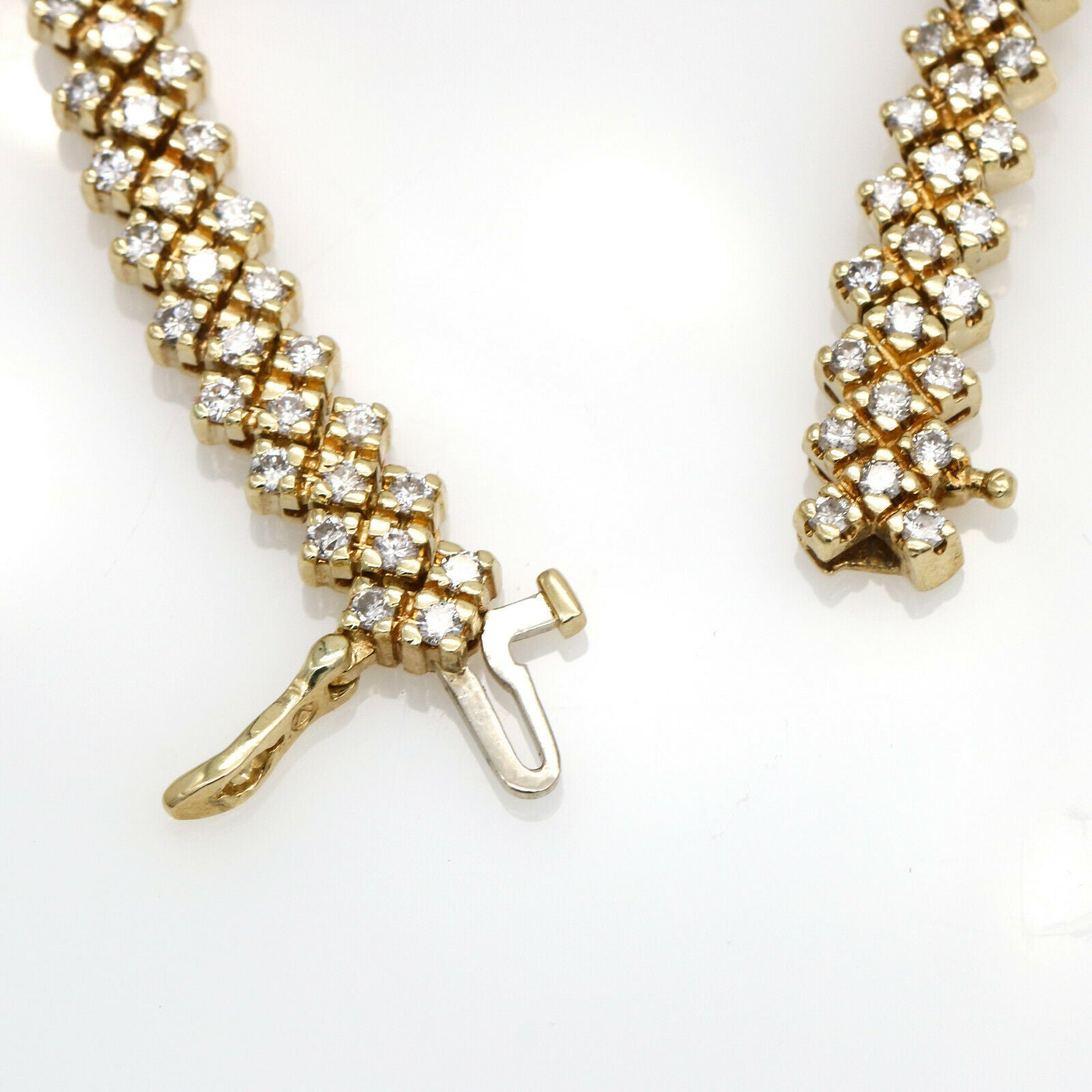 5 ct Triple-Row Diamond Tennis Bracelet in 14k Yellow Gold