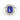 2.50 carat Tanzanite and Diamond Cocktail Ring in 14k White Gold