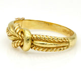 Mayor's Women Knot Hinged Bangle Bracelet in 18k Yellow Gold