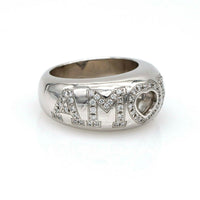 Chopard Amore Happy Diamond Band Ring in 18k White Gold