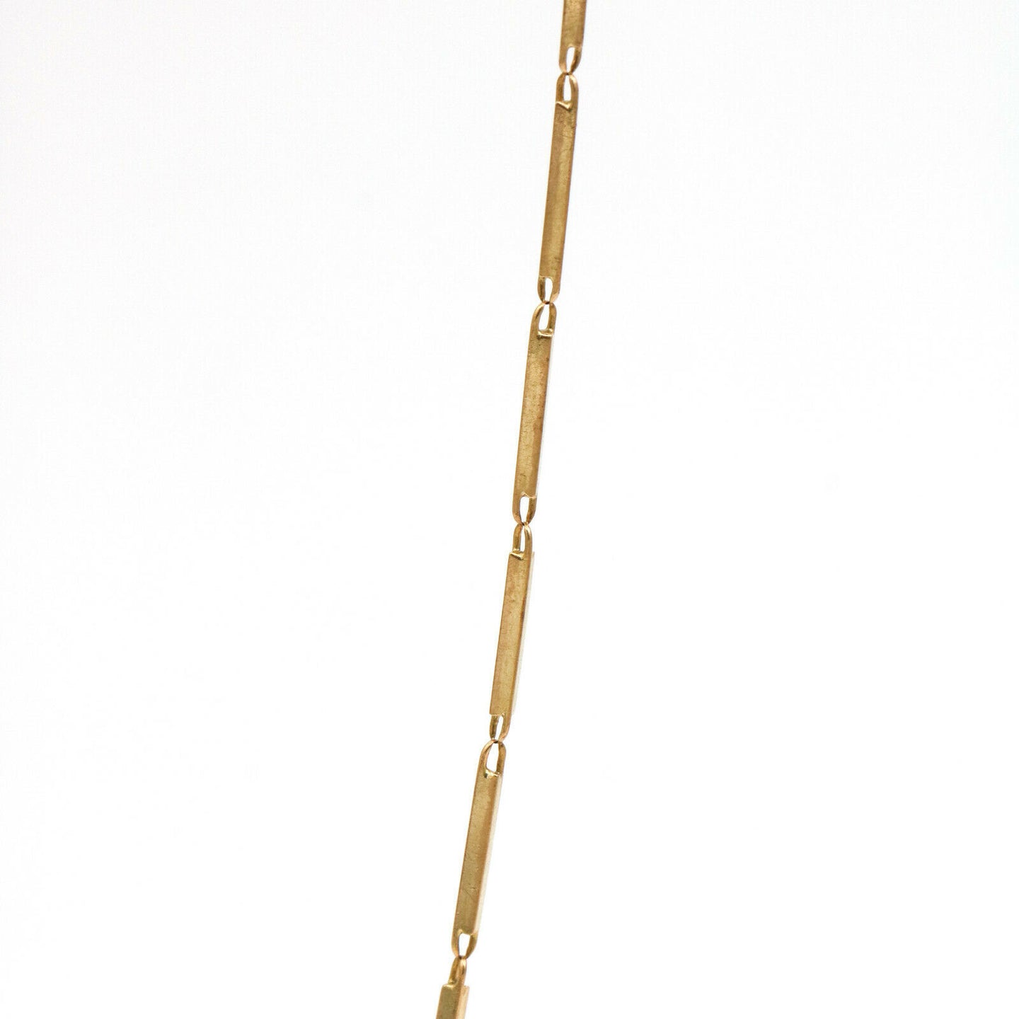 Unoairre Bar Link Chain Necklace in 18k Yellow Gold 18"