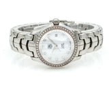 Tag Heuer Women's Link Watch in Stainless Steel with MOP Dial and Diamonds