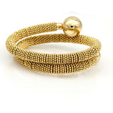 Van Cleef & Arpels Couscous Wrap Coiled Wristwatch in 18k Yellow Gold