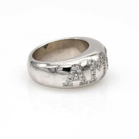 Chopard Amore Happy Diamond Band Ring in 18k White Gold