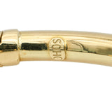 SOHO 18k Yellow Gold Zebra Bangle Bracelet with Black Enamel