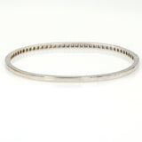 Women's Diamond Hinged Bangle Bracelet in 18k White Gold 1.36 ct tw