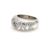 Chopard Amore Happy Diamond Band Ring in 18k White Gold