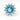 Aquamarine and Diamond Flower Statement Ring in 14k White Gold ( 14.36 cttw )