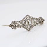 4.50 ct Art Deco Diamond Brooch in Platinum