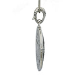 John Hardy Black Sapphire Large Bamboo Pendant in Sterling Silver
