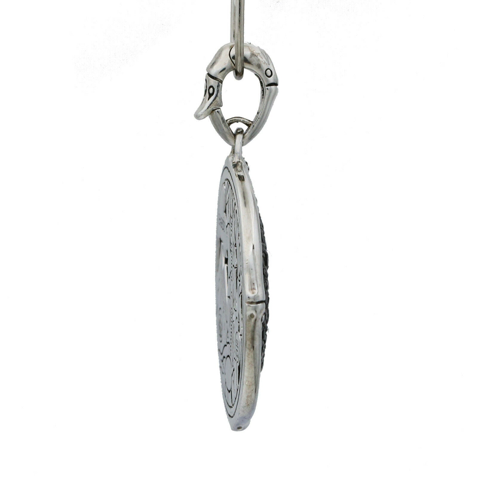 John Hardy Black Sapphire Large Bamboo Pendant in Sterling Silver