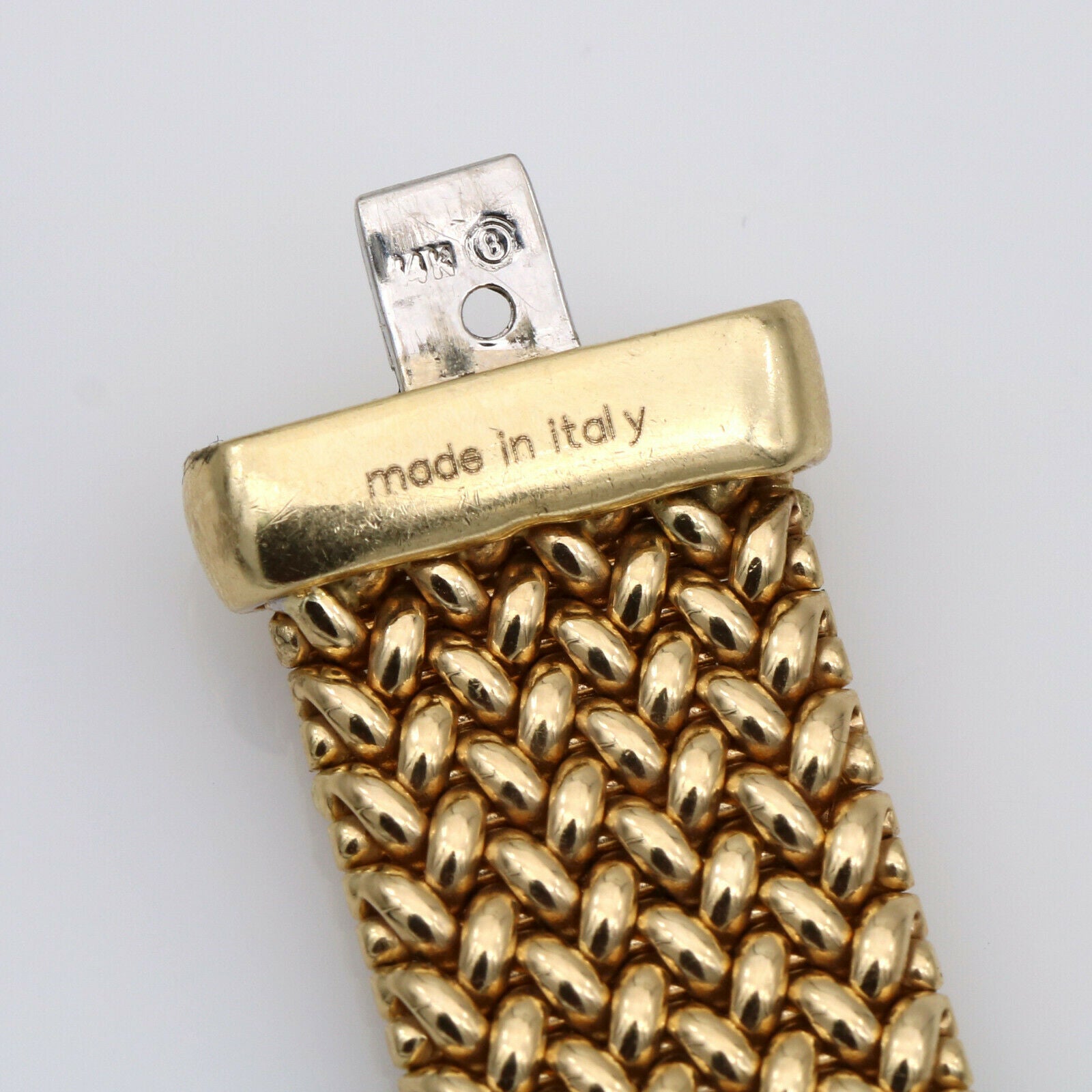 Women's Diamond Mesh Statement Bracelet in 14k Yellow Gold