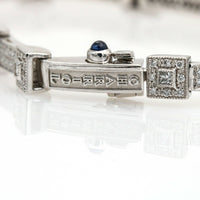 Philippe Charriol Diamond Flamme Blanche Link Bracelet 18k White Gold