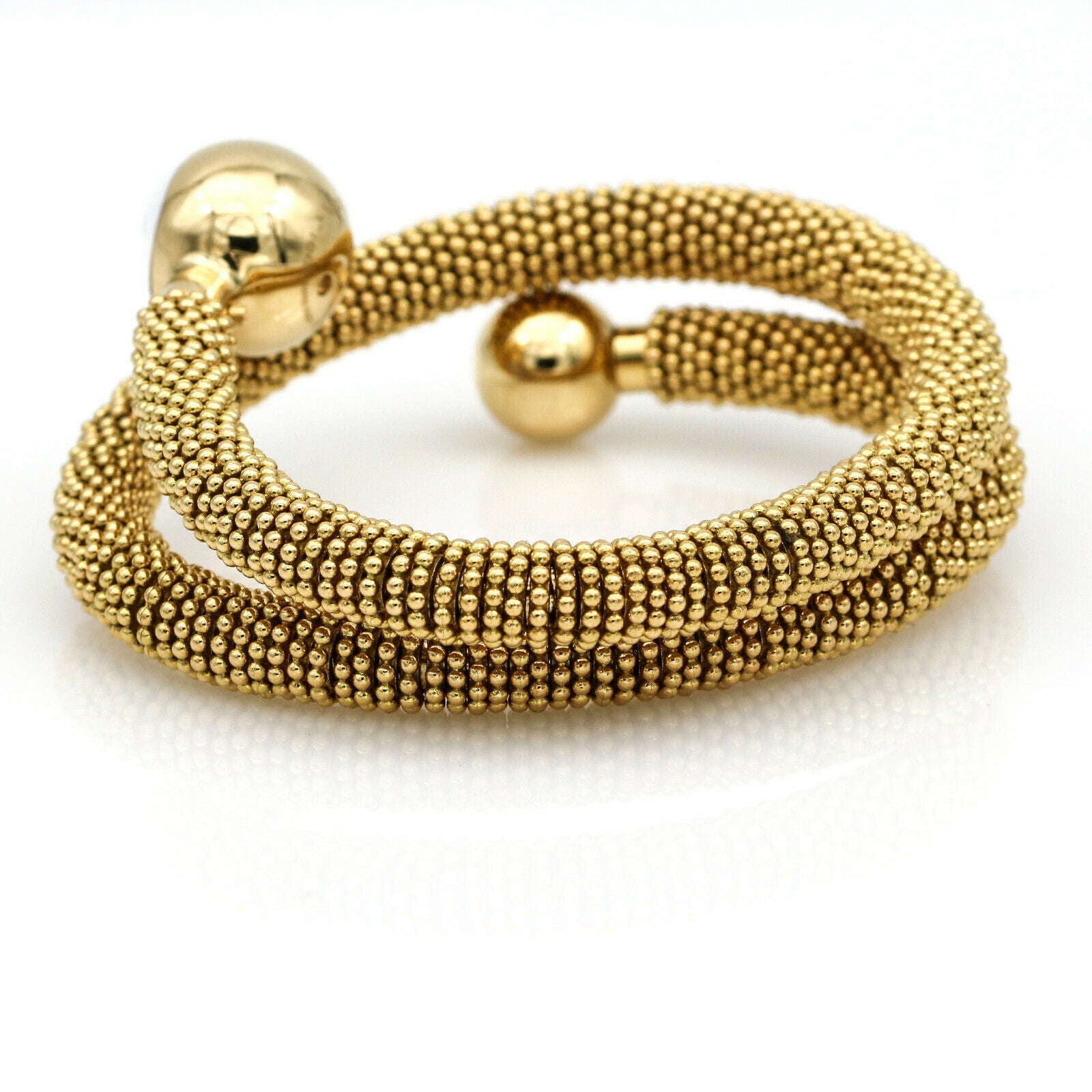 Van Cleef & Arpels Couscous Wrap Coiled Wristwatch in 18k Yellow Gold