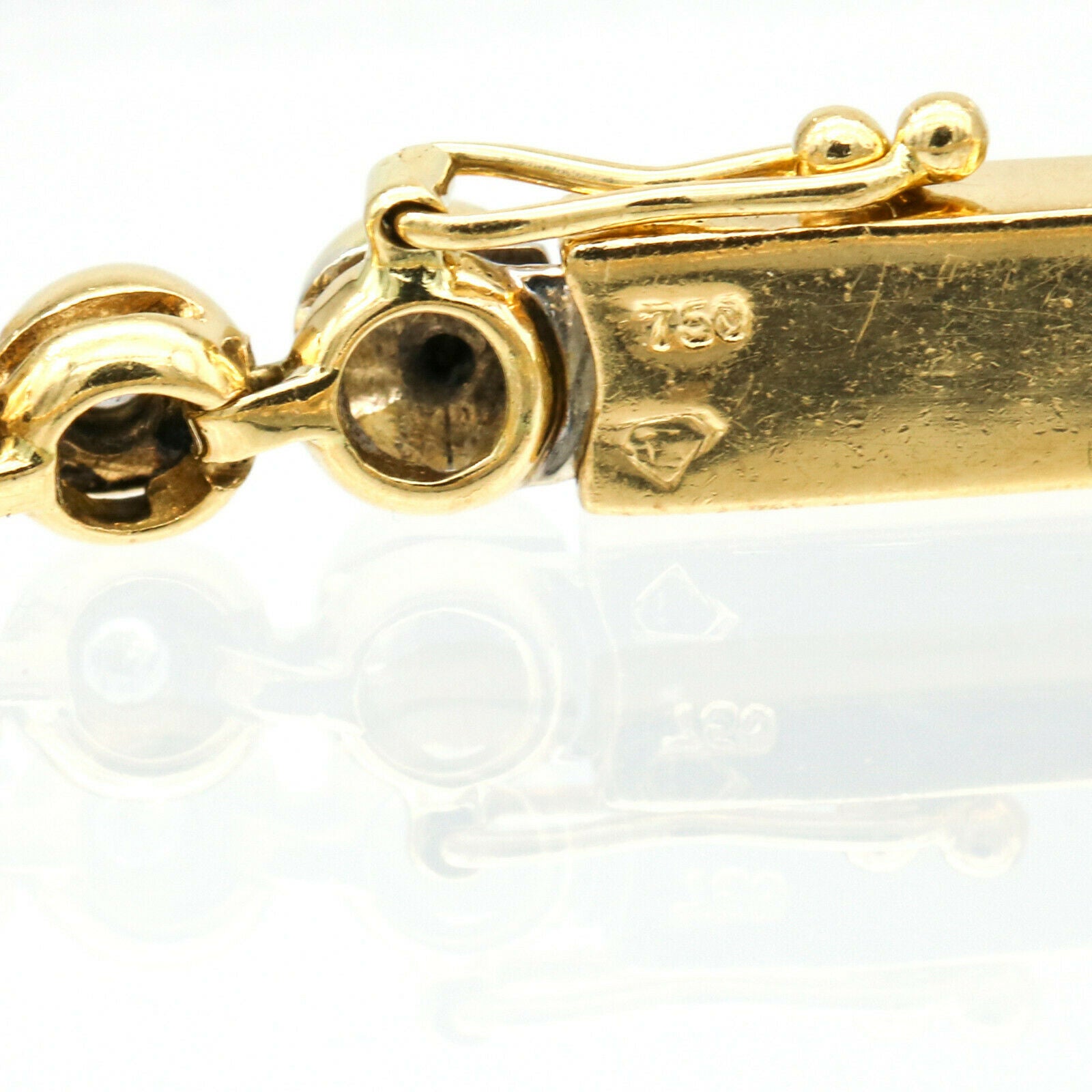 1.50 ct Bezel Set Diamond Tennis Bracelet in 18k Yellow Gold