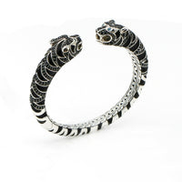 John Hardy Legends Macan Tiger Lava Kick Cuff Bracelet Sterling Silver
