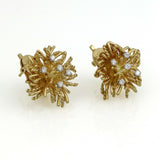 Tiffany & Co. Diamond Anemone Earrings in 18k Yellow Gold