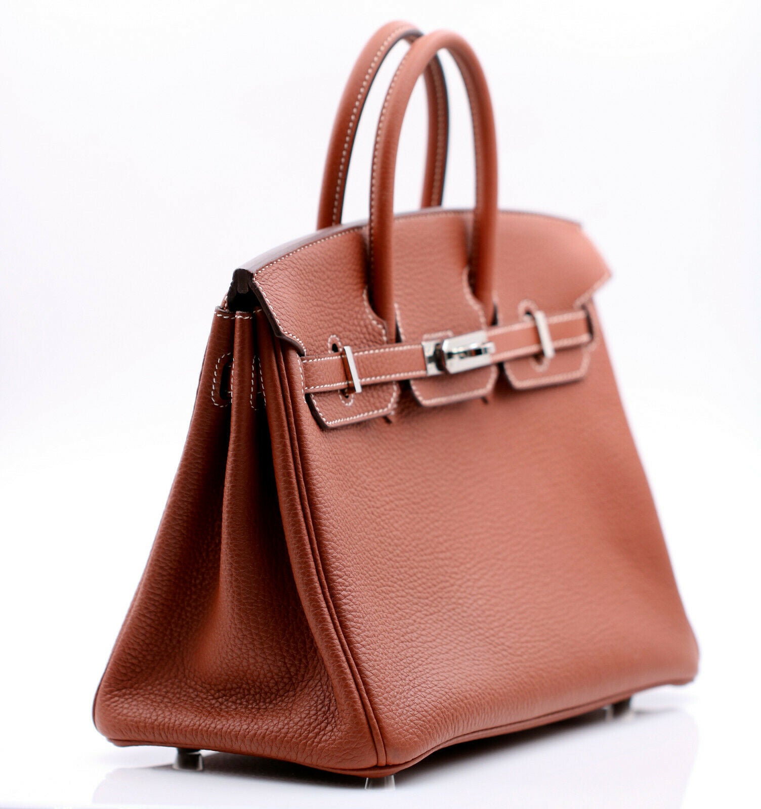 Hermès - Authenticated Birkin 25 Handbag - Leather Brown For Woman, Never Worn