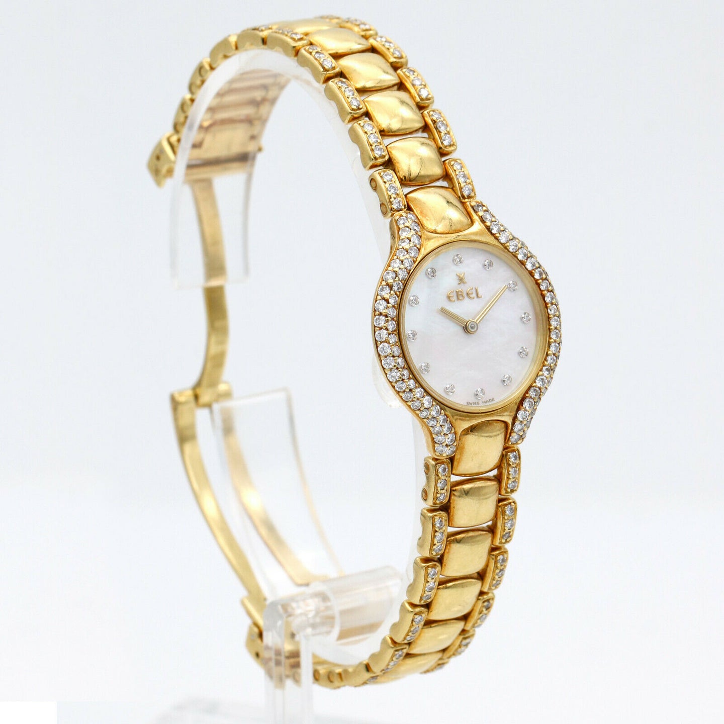 Ebel Beluga Women's 18k Yellow Gold Watch with MOP Dial and Diamonds