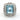 Aquamarine and Diamond Statement Ring in 18k White Gold ( 19.00 cttw )