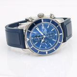Breitling Superocean Heritage Blue Men's Rubber Strap Watch - A13320